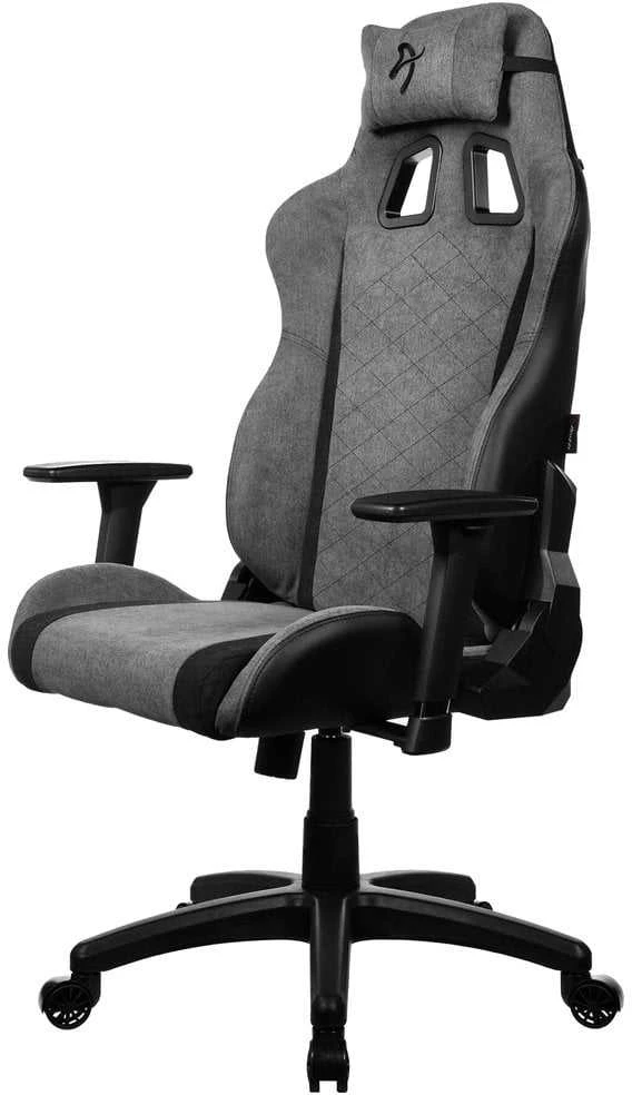 Žaidimų kėdė Arozzi Avanti SoftFabric, Pilkos spalvos