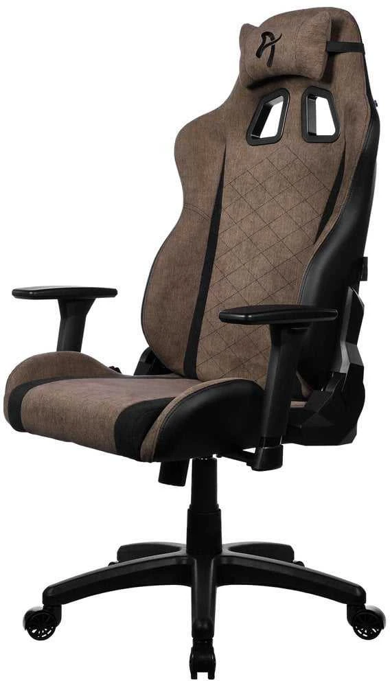 Žaidimų kėdė Arozzi Avanti SoftFabric, Rudos spalvos