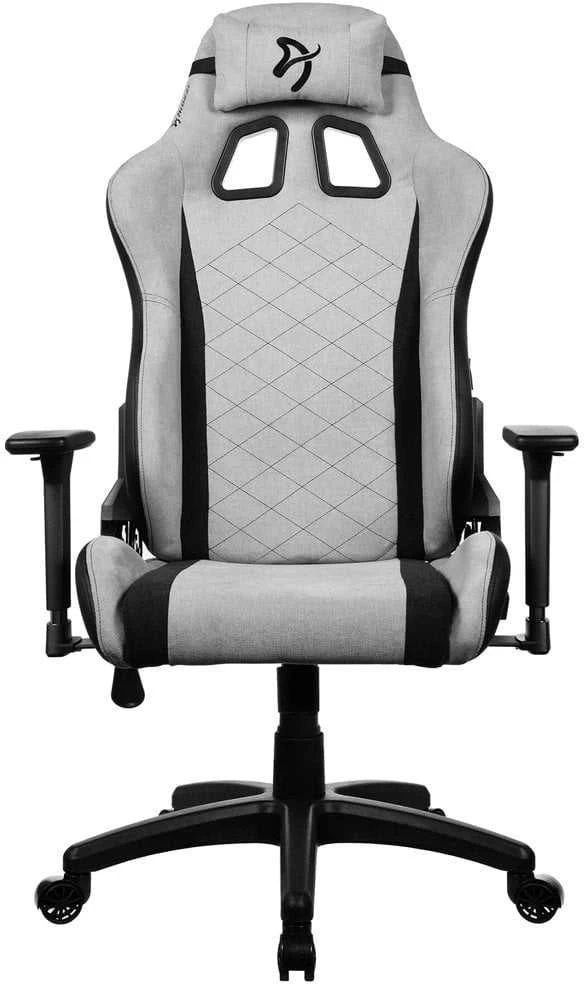 Žaidimų kėdė Arozzi Avanti SoftFabric, Šviesiai pilkos spalvos