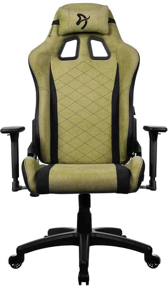 Žaidimų kėdė Arozzi Avanti SoftFabric, samanų (žalios) spalvos