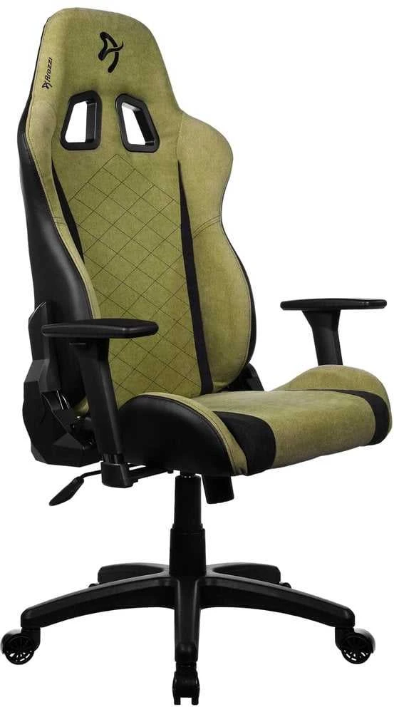 Žaidimų kėdė Arozzi Avanti SoftFabric, samanų (žalios) spalvos