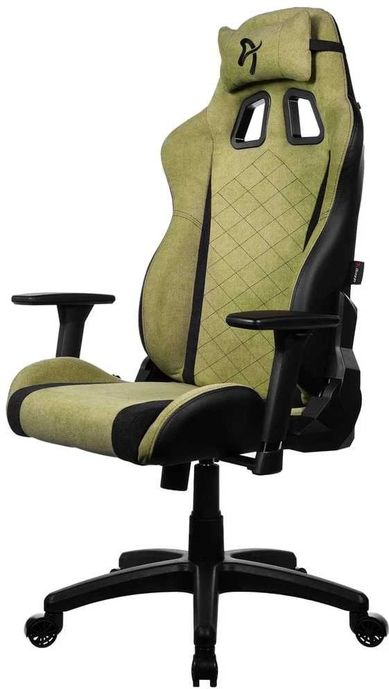Žaidimų kėdė Arozzi Avanti SoftFabric, samanų (žalios) spalvos