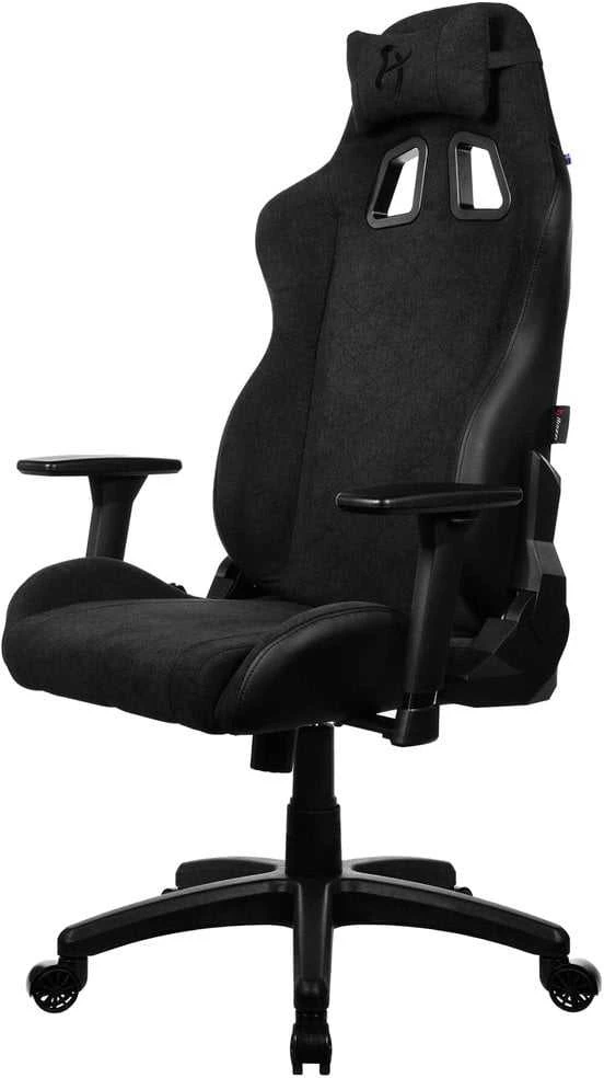 Žaidimų kėdė Arozzi Avanti SoftFabric, Juodos spalvos