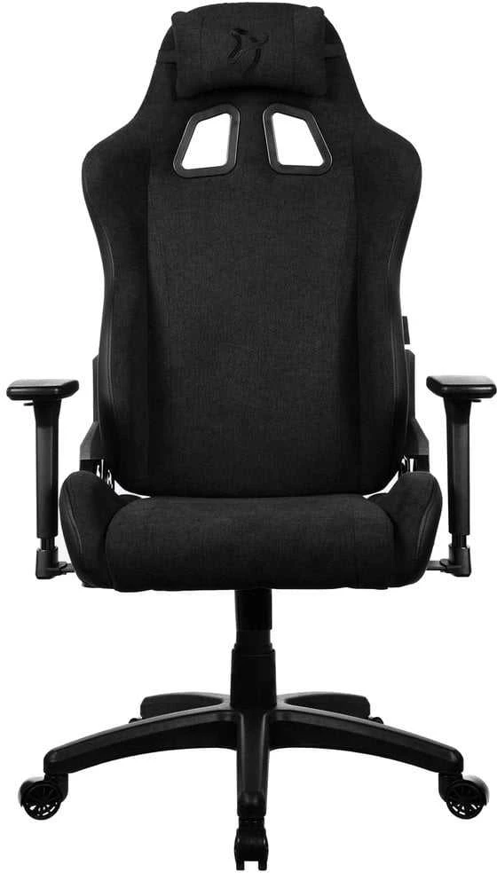 Žaidimų kėdė Arozzi Avanti SoftFabric, Juodos spalvos