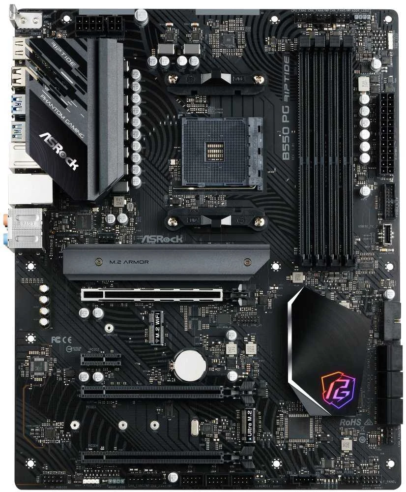 Pagrindinė plokštė ASROCK AMD B550 / SAM4 / ATX / Memory DDR4 / Atminties lizdai 4 / 3xPCI-Express 16x / 1xPCI-Express 3.0 1x / 2xM.2 / 1xHDMI / 2xUSB 2.0 / 8xUSB 3.2 / 1xPS/2 / 1xOptical S/PDIF / 1xRJ45 / 5xAudio port
