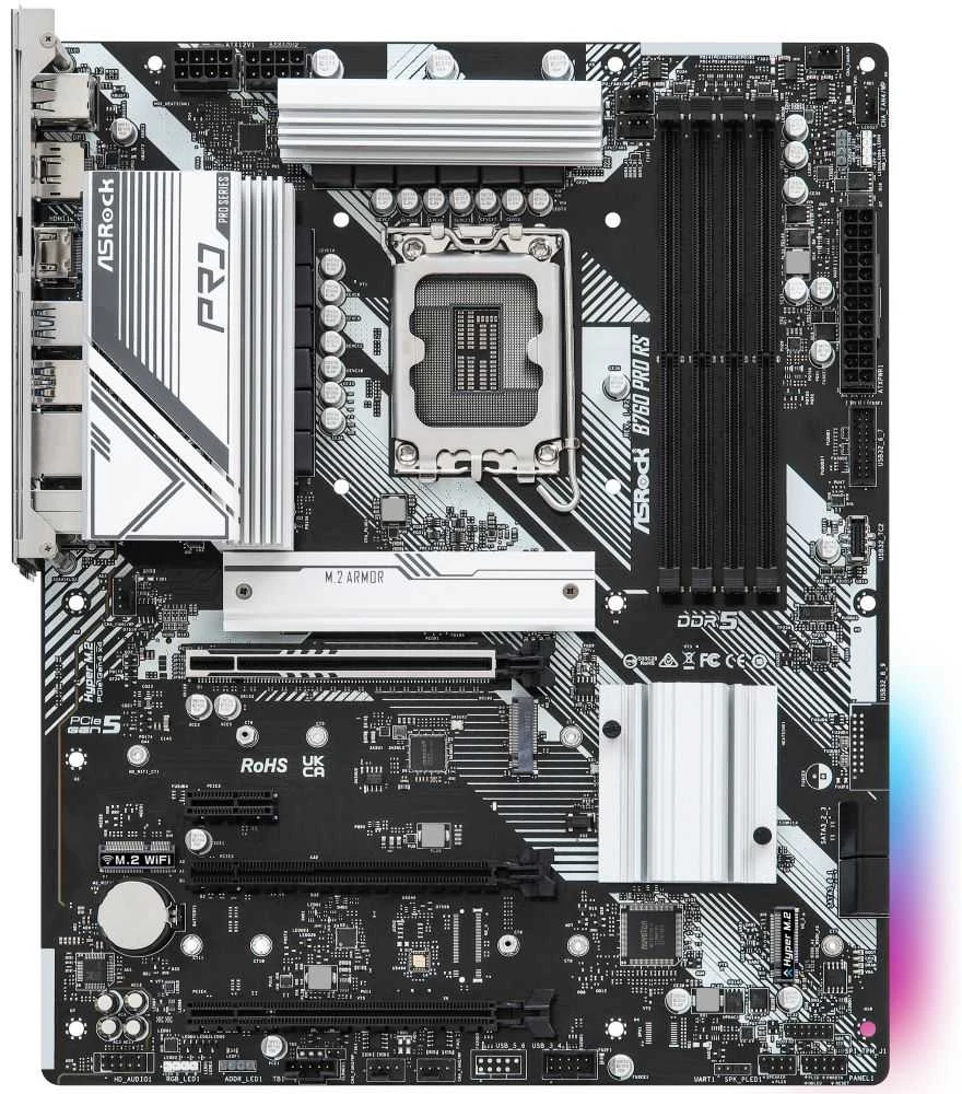 Pagrindinė plokštė ASROCK B760 PRO RS Socket 1700 DDR5 ATX