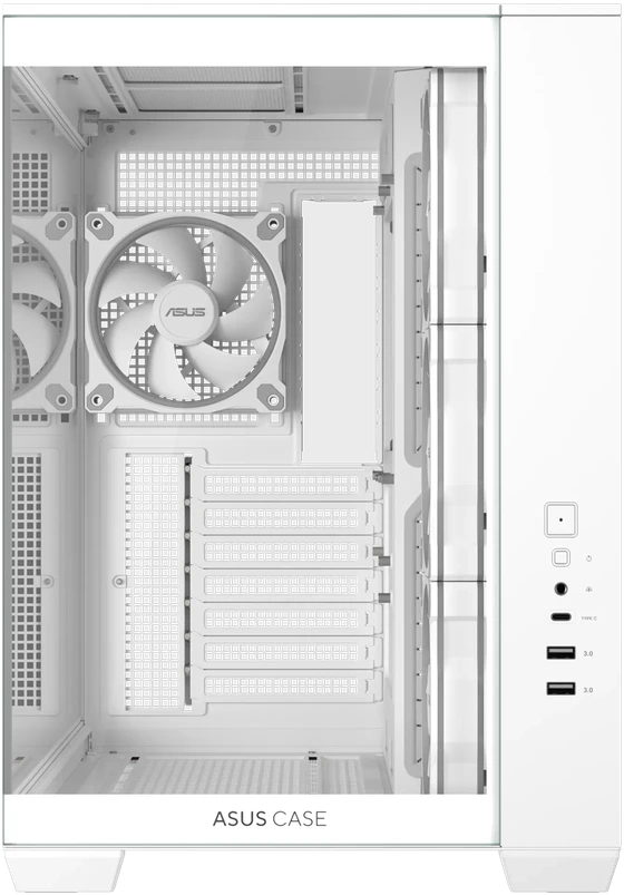 Asus A32 PLUS TG ARGB Baltas korpusas