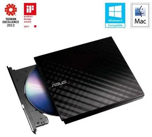 ASUS SDRW-08D2S-U LITE - Juodas - Tray - Vertical/Horizontal - DVD±R/RW - USB 2.0 - 1 MB