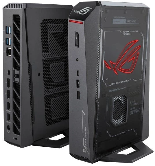 Kompiuteris Asus ROG NUC RNUC15JNK9X489A2 Intel Core Ultra 9 275HX 32 GB DDR5-SDRAM 1 TB SSD NVIDIA GeForce RTX 5070 Windows 11 Home Mini PC Juodas