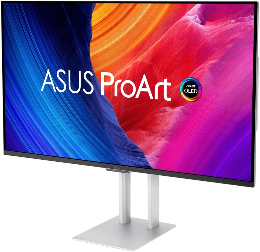 ASUS ProArt OLED PA32UCDM computer monitorius 80 cm (31.5") 3840 x 2160 pikselių 4K Ultra HD QD-OLED Sidabrinis
