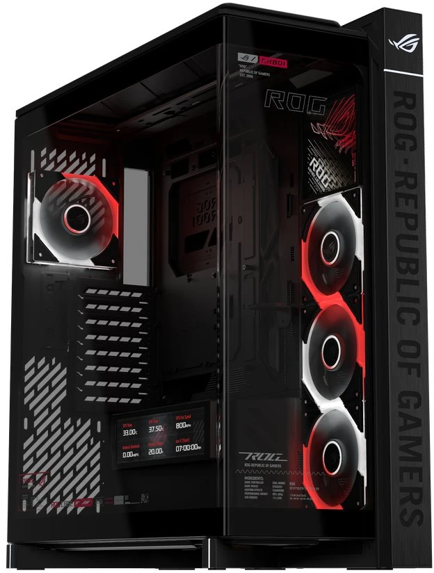 ASUS ROG CRONOX GR801 CURVE TG ARGB Juodas Midi Tower