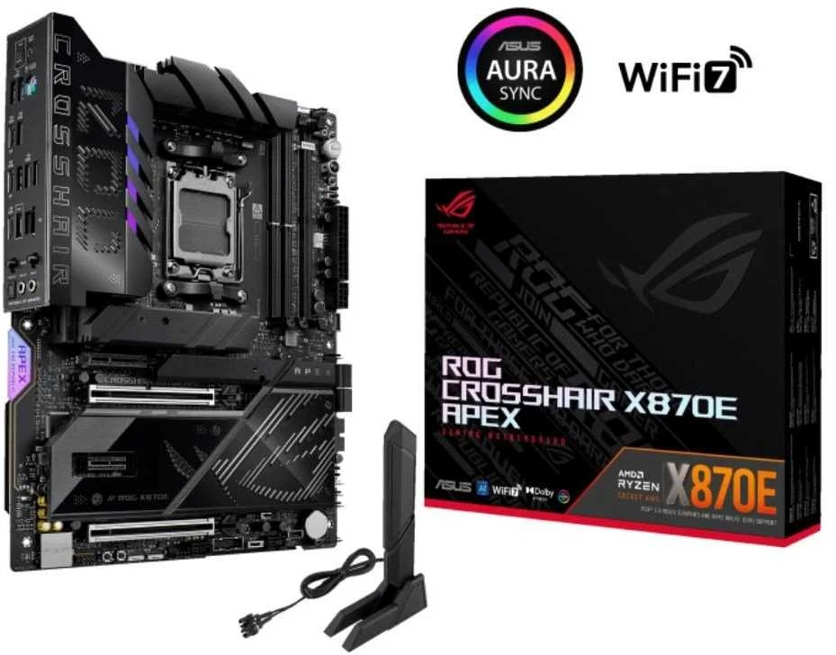 Pagrindinė plokštė ASUS ROG CROSSHAIR X870E APEX AMD X870E Socket AM5 ATX
