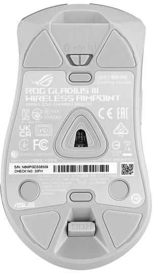 Pelė ASUS ROG Gladius III Wireless Aimpoint, Balta