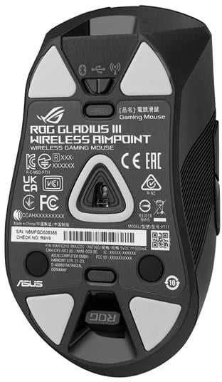 Žaidimų pelė Asus ROG Gladius III Wireless AimPoint, Juoda