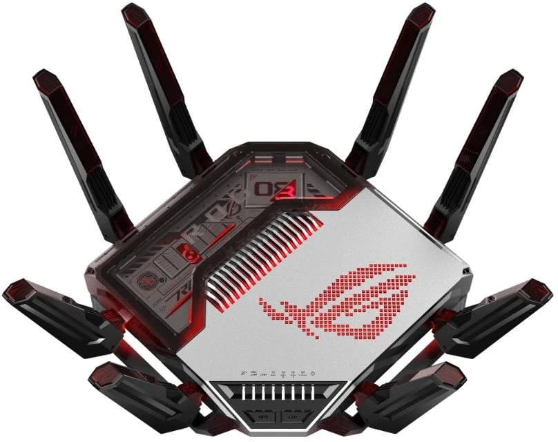 Žaidimų maršrutizatorius Asus ROG Rapture GT-BN98, Wi-Fi 8 (802.11bn), BN25000 (keturių dažnių), 2x 10G, 4x 2.5G, AiMesh, iki 25 Gbps