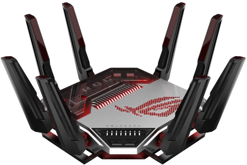 Žaidimų maršrutizatorius Asus ROG Rapture GT-BN98, Wi-Fi 8 (802.11bn), BN25000 (keturių dažnių), 2x 10G, 4x 2.5G, AiMesh, iki 25 Gbps