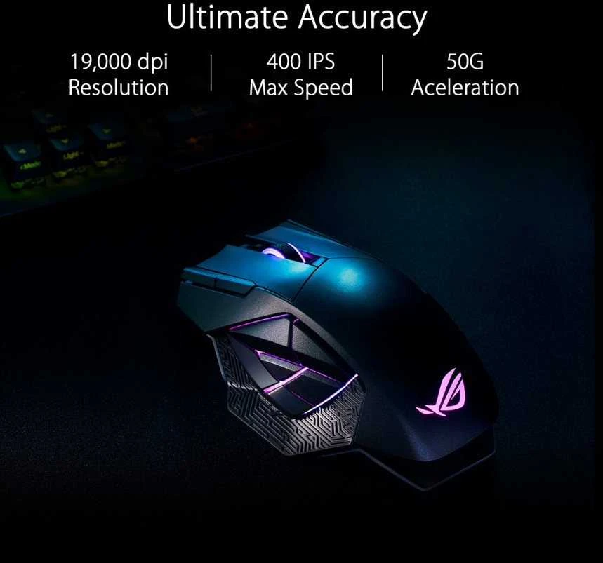 ASUS Pelė žaidimams ASUS ROG Spatha X - Pelė Right handed - Juodas