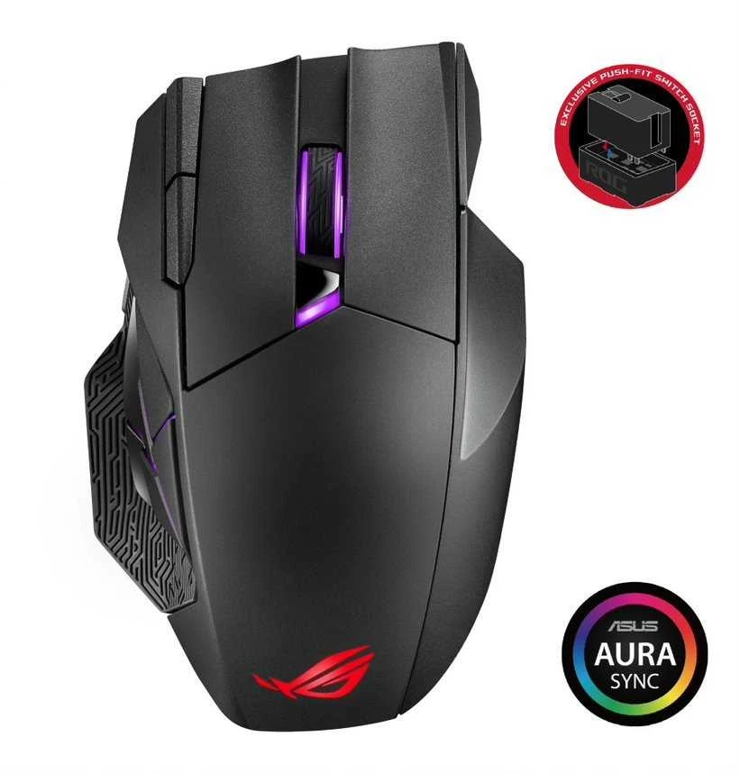 ASUS Pelė žaidimams ASUS ROG Spatha X - Pelė Right handed - Juodas