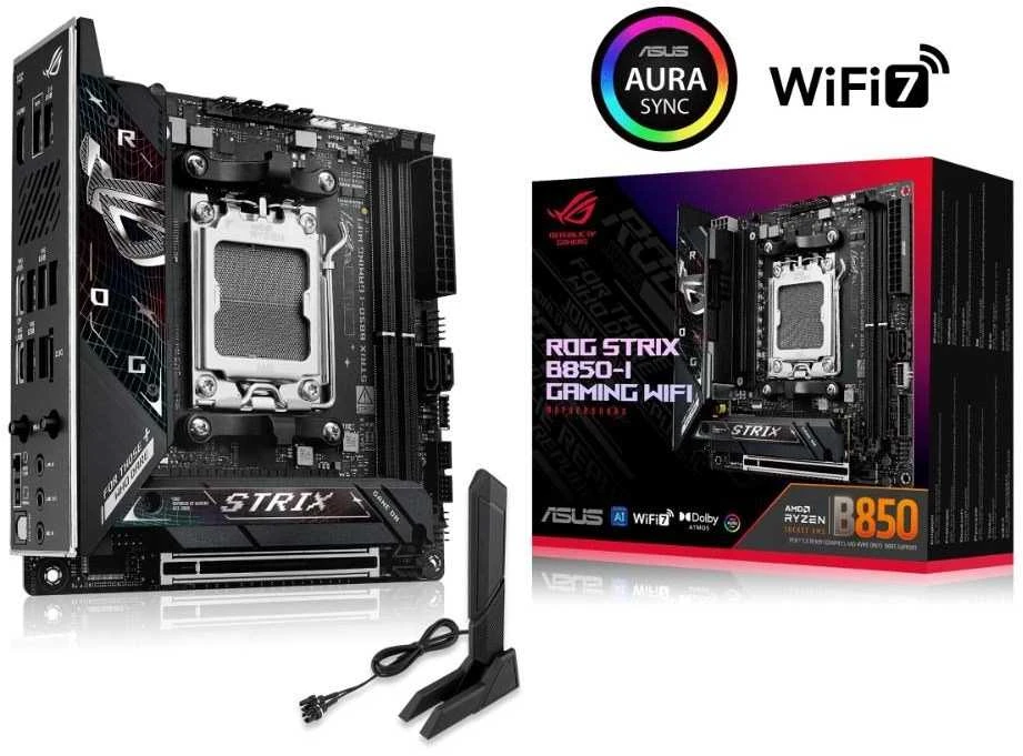 Pagrindinė plokštė ASUS ROG STRIX B850-I GAMING WIFI AMD B850 Socket AM5 mini ITX