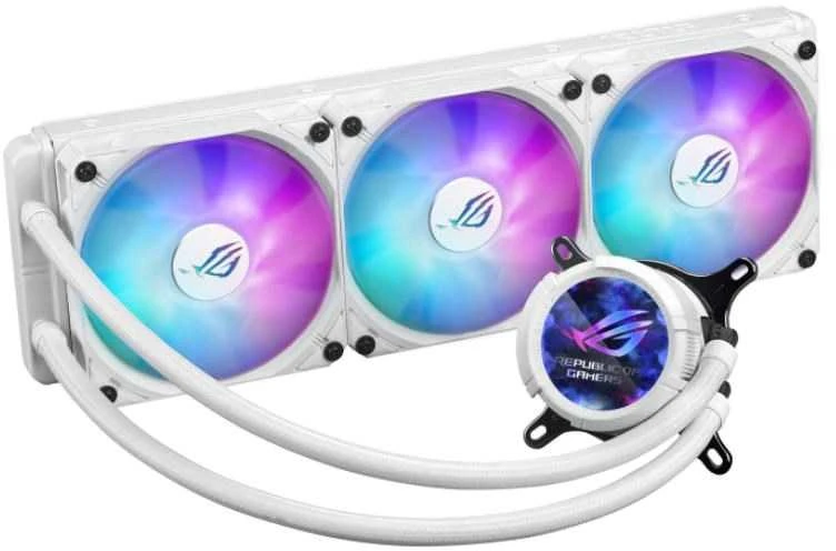 ASUS ROG STRIX LC III 360 baltas aušintuvas su RGB