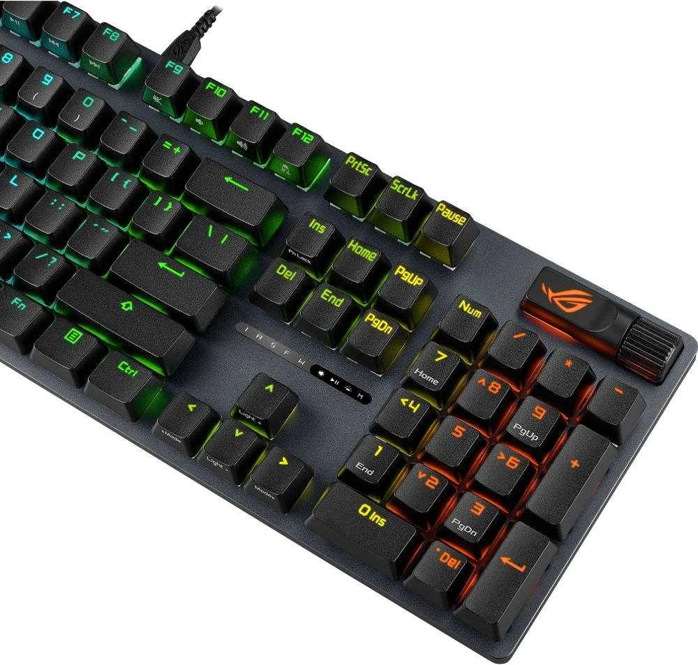 Asus klaviatūra ASUS klaviatūra ROG STRIX SCOPE II X mechaninė laidinė ROG NX Snow V2 Čekija ir Slovakija