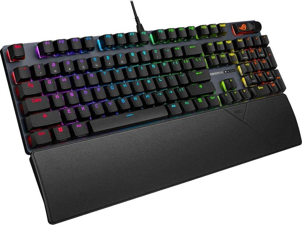 Asus klaviatūra ASUS klaviatūra ROG STRIX SCOPE II X mechaninė laidinė ROG NX Snow V2 Čekija ir Slovakija