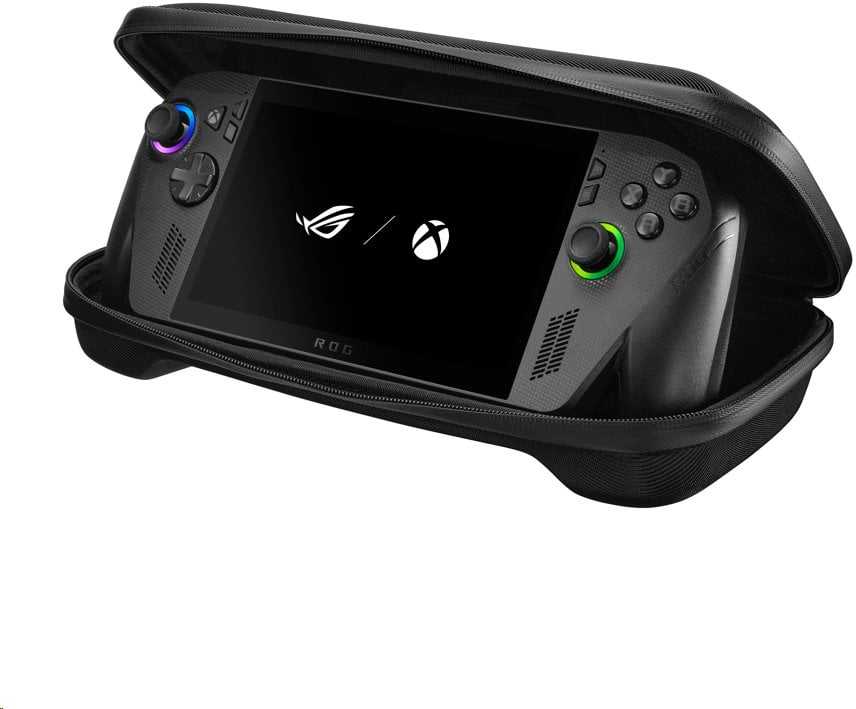 Carruzzo ASUS ROG XBOX Ally (2-in-1) Premium Kietas dėklas Poliesteris, Poliuretanas (PU) Juoda