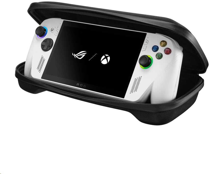 Carruzzo ASUS ROG XBOX Ally (2-in-1) Premium Kietas dėklas Poliesteris, Poliuretanas (PU) Juoda