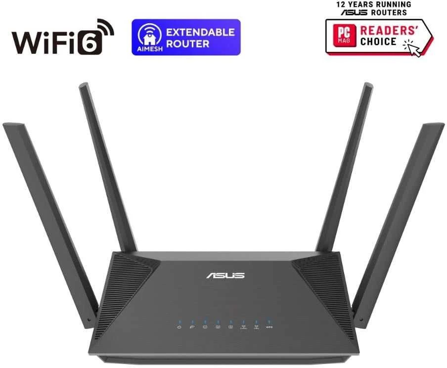 Asus | Belaidis maršrutizatorius „RT-AX52 Pro AX3000 AiMesh“ | 802.11ax | 574/2402 Mbit/s | Ethernet LAN (RJ-45) jungtys 3 | Tinklo palaikymas: Taip | MU-MiMO: Ne | Mobilusis plačiajuostis ryšys: Ne | Antenos tipas: Išorinė