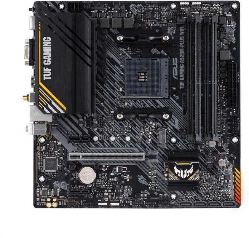 Pagrindinė plokštė Asus | TUF GAMING A520M-PLUS | Procesorių šeima AMD | Procesoriaus lizdas AM4 | DDR4 | Atminties lizdai 4 | Palaikomos standžiojo disko sąsajos SATA, M.2 | SATA jungčių skaičius 4 | Lustų rinkinys AMD A520 | Mikro ATX