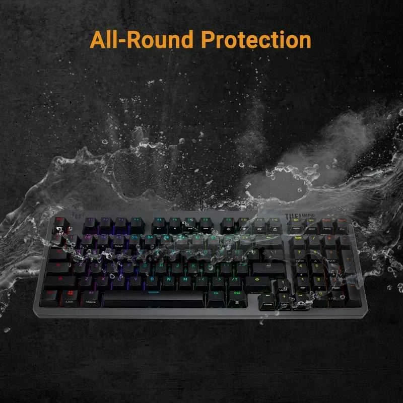 Klaviatūra žaidimams ASUS TUF Gaming K3 Gen II su laidu optyczno-mechaninė su pašvietimu juoda