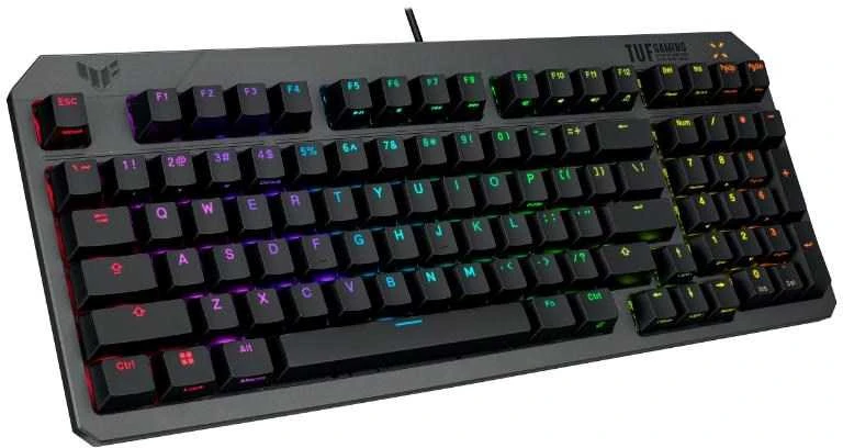Klaviatūra žaidimams ASUS TUF Gaming K3 Gen II su laidu optyczno-mechaninė su pašvietimu juoda