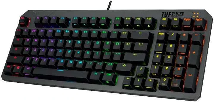 Klaviatūra žaidimams ASUS TUF Gaming K3 Gen II su laidu optyczno-mechaninė su pašvietimu juoda