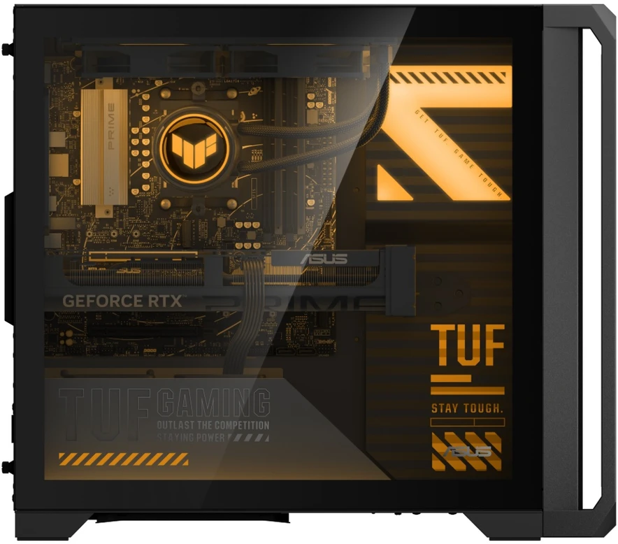 ASUS PC TUF T700 (TM700TZ-R8700F027W), Ryzen 7 8700F, 16GB, 1TB SSD, NVIDIA Graphics, W11 Home, Tower, pilka