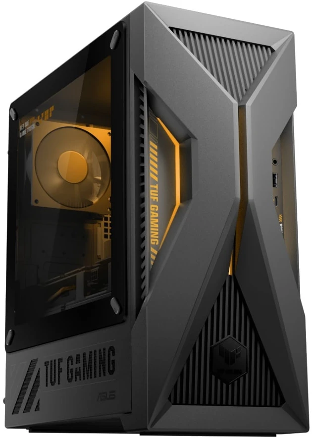 ASUS TUF T500 Gaming Desktop, Solar Eclipse Gray