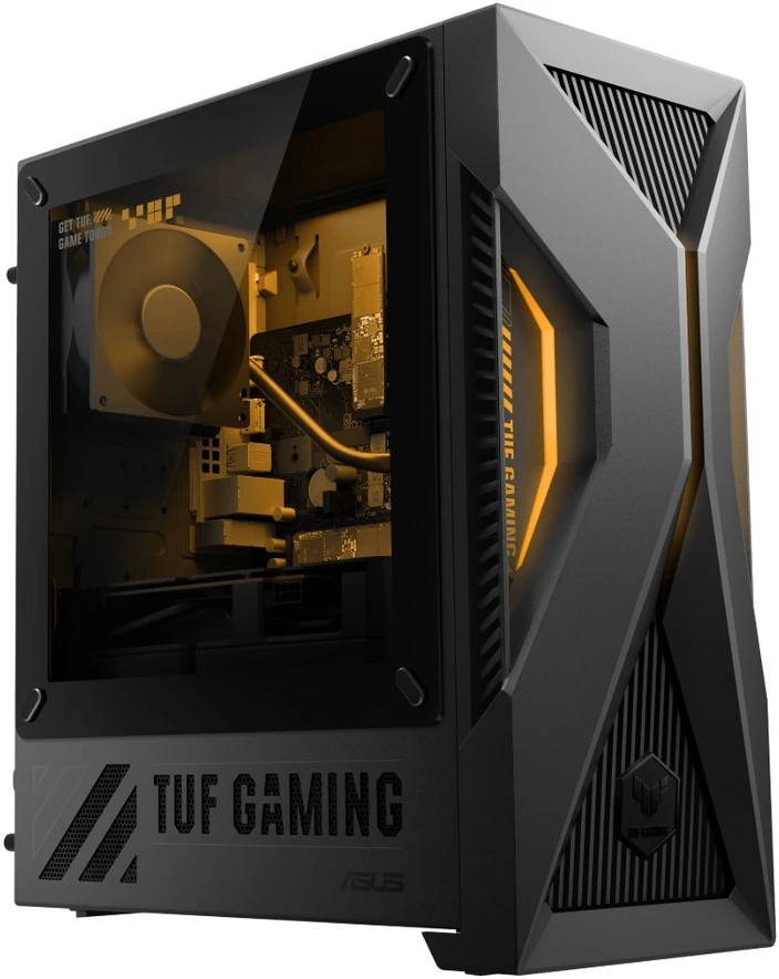 ASUS TUF T500 Gaming Desktop, Solar Eclipse Gray