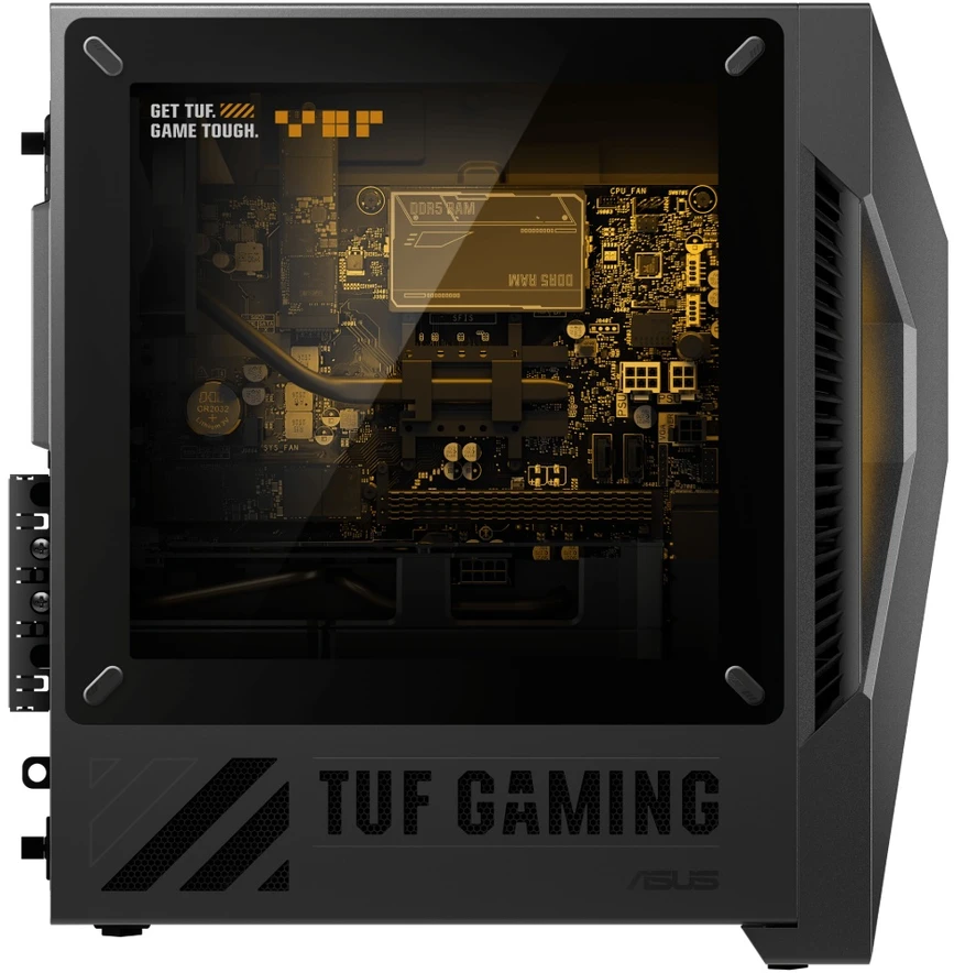 ASUS TUF T500 Gaming Desktop, Solar Eclipse Gray