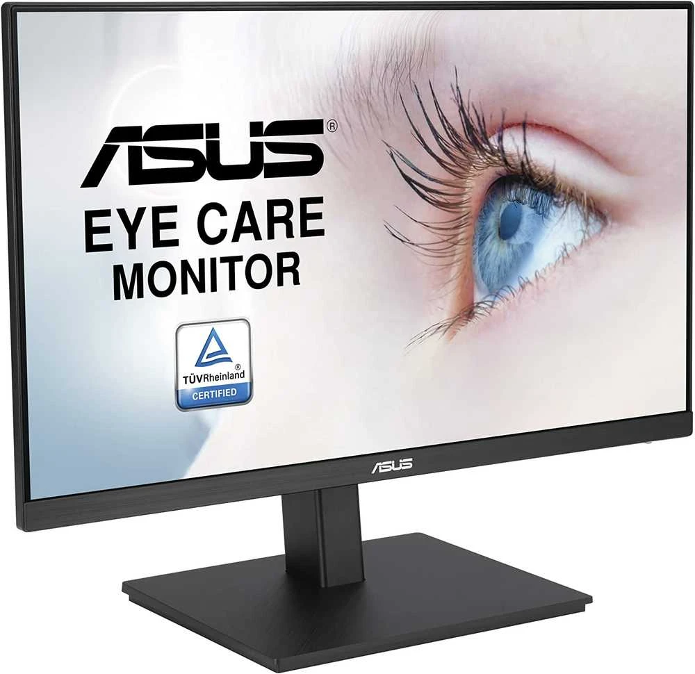 ASUS 23.8? 1080P MONITORIUS (VA24EQSB) – FULL HD, IPS, 75HZ, VIDUOTI GARSIAKARIAUSIAI, AKIŲ PRIEŽIŪRA, ŽEMAS Mėlyno ŠVIESA, BE BIRGOJIMO, MONTAVIMAS VESA, AUKŠČIO REGULIAVIMAS, BE RĖMŲ, EKRANAS, USB TRANSPORTAS, HDMI, VGA
