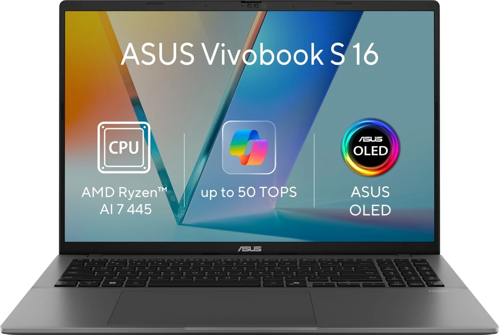 Nešiojamas kompiuteris ASUS Vivobook S16 M3607GA-OLED126 matinės pilkos spalvos
