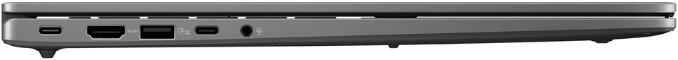 Nešiojamas kompiuteris ASUS NTB Vivobook S16 (S3607VA-RP107W), Core 5 210H, 16 colių 1920x1200, 16 GB, 512 GB SSD, UHD, W11 Home, matinės pilkos spalvos