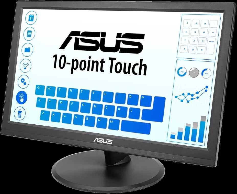 ASUS VT169HE lietimui jautrus monitorius 15.6" IPS WLED FHD 16:9 60Hz 220cd/m2 5ms D-Sub HDMI