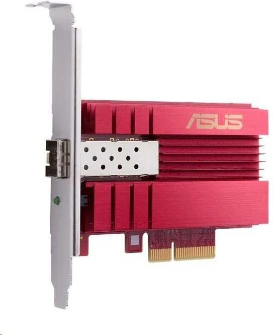 Asus | XG-C100F 10G PCIe tinklo adapteris; SFP+ prievadas, skirtas optinio pluošto perdavimui ir DAC kabeliui | 10/100/1000/10000 Mbit/s