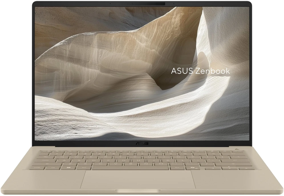 Nešiojamas kompiuteris ASUS NTB Zenbook 14 (UX3407NA-OLED218W), Snap X2 X2E88100, 14" 1920 x 1200, 16GB, 512GB SSD, Adreno, W11 Home, rusvai gelsvas