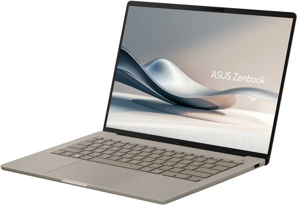 Nešiojamas kompiuteris ASUS NTB Zenbook 14 (UX3407NA-OLED218W), Snap X2 X2E88100, 14" 1920 x 1200, 16GB, 512GB SSD, Adreno, W11 Home, rusvai gelsvas