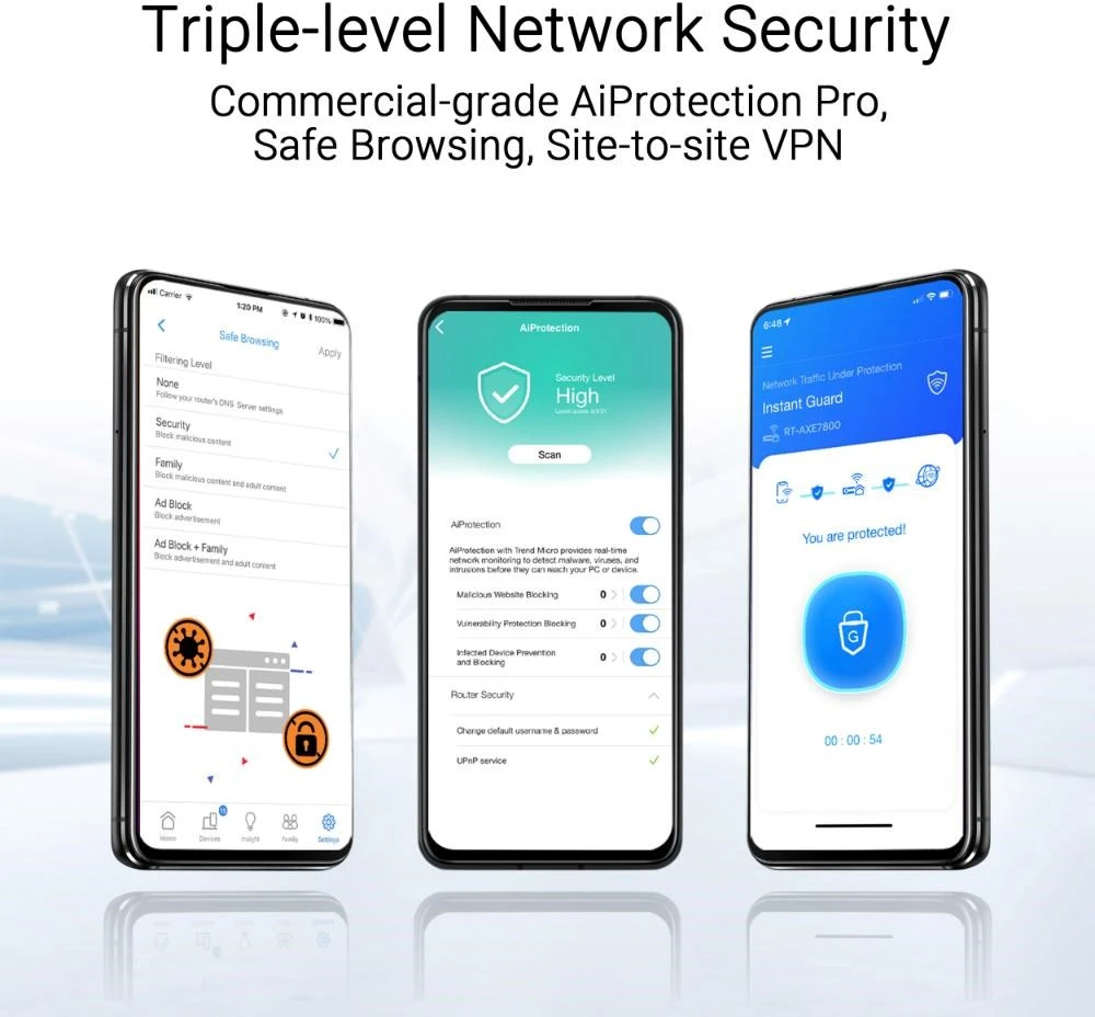 Asus | Trijuostis WiFi 7 Smart AiMesh Extendable Maršrutizatorius | ZenWiFi BT10 | 802.11be | Iki 18000 Mbit/s | Ethernet LAN (RJ-45) jungtys 3 | Tinklelio palaikymas Taip | MU-MiMO Taip | Antenos tipas Vidinis | 1