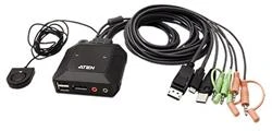 Aten ATEN CS52DP 2 prievadų USB-C DisplayPort hibridinio kabelio KVM jungiklis