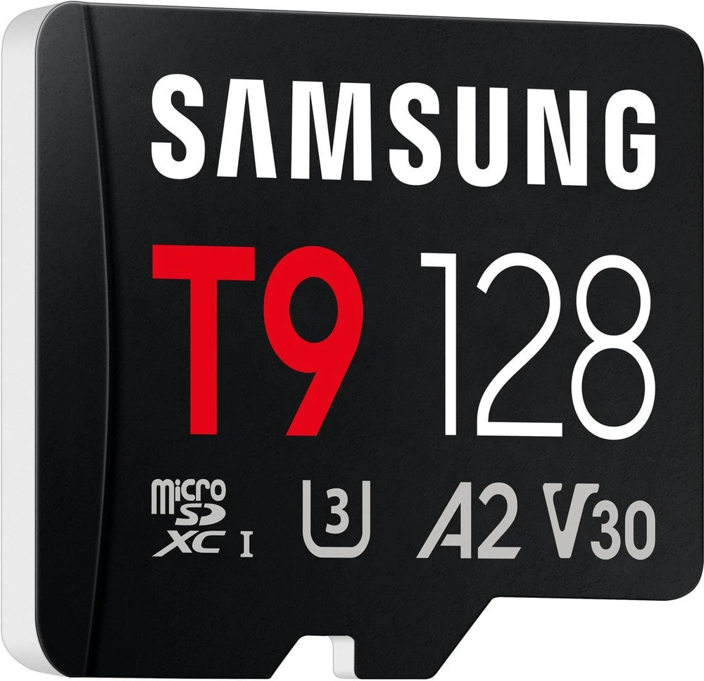 „Samsung T9“ | „MicroSD“ kortelė | 128 GB | „Micro SDXC“ | „Flash“ atminties kortelė U3, V30, A2