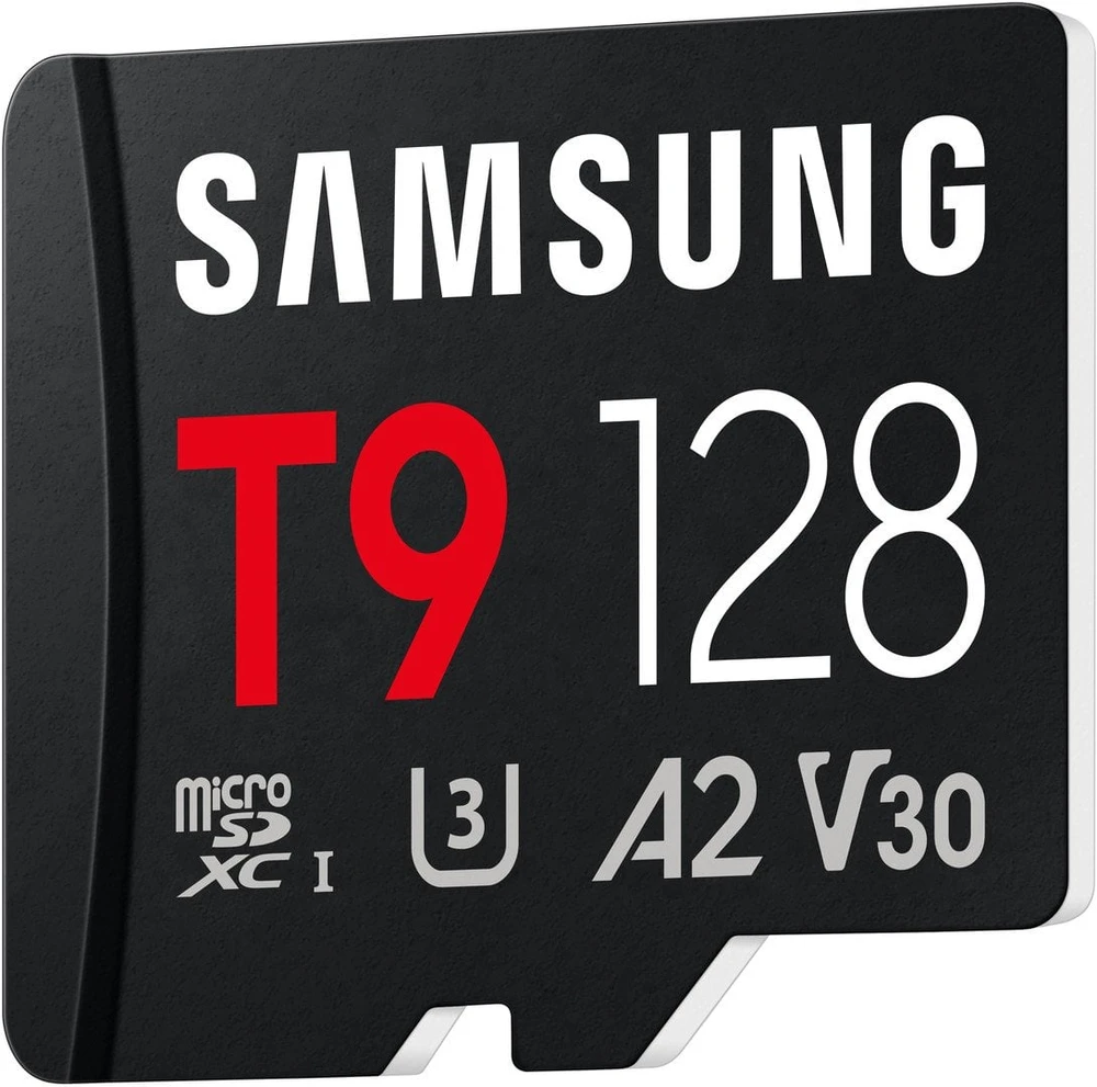„Samsung T9“ | „MicroSD“ kortelė | 128 GB | „Micro SDXC“ | „Flash“ atminties kortelė U3, V30, A2