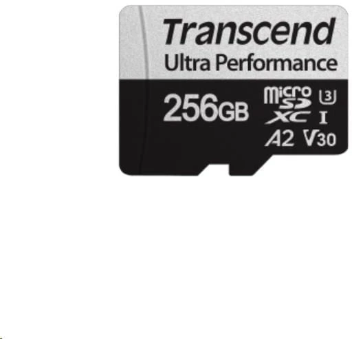 Atminties kortelė TRANSCEND 256GB Micro SD su adapteriu UHS-I U3 A2