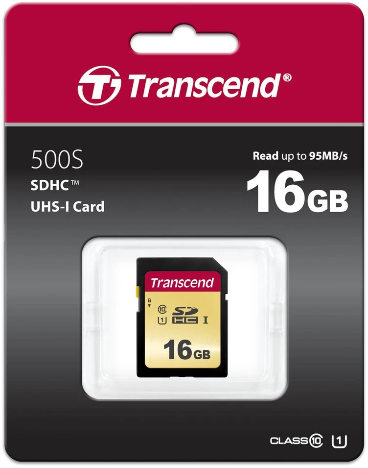 Atminties kortelė TRANSCEND 16GB UHS-I U1 SD kortelė MLC
